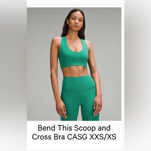 Lululemon Bend This Scoop and Cross Bra
